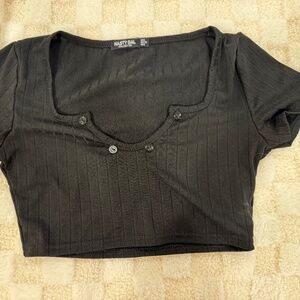 Nasty Gal Cropped Fitted Tee